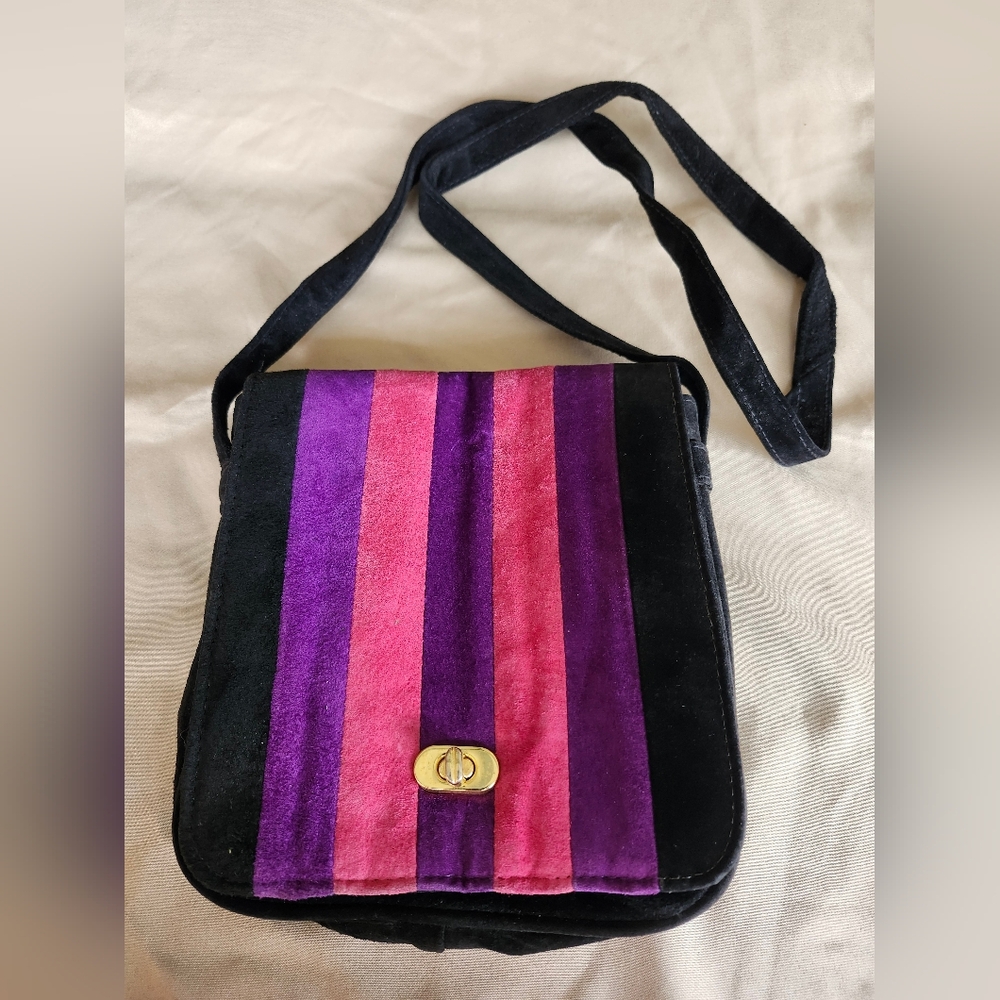 Piatto Multi-Colored Suede Bag